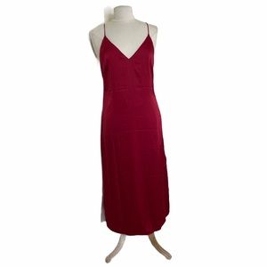 NWT RED silk dress S, M , L